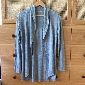 Eileen Fisher silk/cotton drapey cardigan